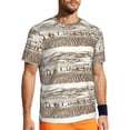 thumbnail image 1 of Wukai Vineyard Landscape 1 Print Men's Short-Sleeved Mesh T-Shirt,Quick-Dry Short Sleeve Workout T-Shirt-XX-Large, 1 of 8