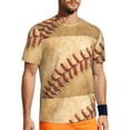 thumbnail image 1 of Wukai Vintage Baseball Print Men's Short-Sleeved Mesh T-Shirt,Quick-Dry Short Sleeve Workout T-Shirt-3X-Large, 1 of 8