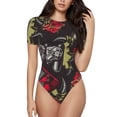 thumbnail image 1 of Naloa Vintage Gaming Women's Short-Sleeved Onesie, One-Piece Swimsuit for Parties, dates, clubs - XX-Large, 1 of 9
