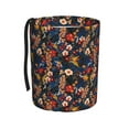 thumbnail image 1 of Wukai Vintage Floral Print Car Trash Can - Easy to Clean Hanging Garbage Bin - Removable Liner - Leak-Car Garbage Can - Waterproof Trash Can for Car and SUV, 1 of 7