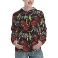 thumbnail image 1 of Wukai Vintage Gaming Print Womens Hoodies Fleece Sweatshirts Long Sleeve Sweaters Pullover Fall Outfits Winter Clothes-X-Large, 1 of 7