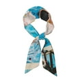 thumbnail image 1 of Wukai Vintage Map Travel Essentials Print Hair Scarf for Women Fashion Silky Satin Headscarf Wrap Breathable Lightweight Neck Scarves For Handbag Accessories, 1 of 6