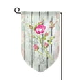 thumbnail image 1 of Wukai Vintage Wood Background with Floral Print Garden Flag 12.5x18 Inch Double Sided Sun-resistant Rain-resistant, Wrinkle-resistant Colorfast(Only Flag), 1 of 7