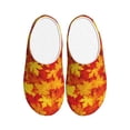thumbnail image 1 of Wukai Vintage maple leaves autumn Print Women's Indoor Bedroom Slipper Slip On Shoes, Unisex House Shoes with Anti-Skid Sole for Men, Gift for Women Men-39/40, 1 of 7