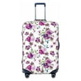 thumbnail image 1 of Wukai Violets Flowers Elastic Luggage Cover: Personalized Protection for Your Suitcase - Fits 19~29-inch, Washable & Durable Travel Companion-, 1 of 8