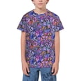 thumbnail image 1 of Wukai Watercolor Butterflies Youth Unisex Short Sleeve T-Shirt for Boys, Girls, Teens, and Kids-X-Large, 1 of 7