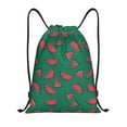 thumbnail image 1 of Wukai Watermelon Drawstring Backpack Bag Sport Gym Sackpack Large Size String Backpack Cinch for Women Men-Small, 1 of 6
