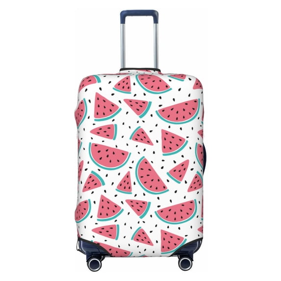 Wukai Watermelon Elastic Luggage Cover: Personalized Protection for Your Suitcase - Fits 19~29-inch, Washable & Durable Travel Companion-Medium