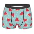 thumbnail image 1 of Wukai Watermelon Print Men’s Underwear Breathable Boxer Briefs,&nbsp;Moisture Wicking & Breathable-X-Large, 1 of 7