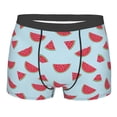 thumbnail image 1 of Wukai Watermelon Print Men’s Underwear Breathable Boxer Briefs,&nbsp;Moisture Wicking & Breathable-XX-Large, 1 of 7