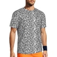 thumbnail image 1 of Wukai Weave Geometric Print Men's Short-Sleeved Mesh T-Shirt,Quick-Dry Short Sleeve Workout T-Shirt-5X-Large, 1 of 8