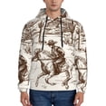 thumbnail image 1 of Wukai Western Desert Cowboys3 Print Men Hoodies Fleece Sweatshirts Long Sleeve Sweaters Pullover Fall Outfits Winter Clothes-Medium, 1 of 1