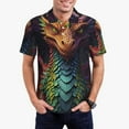 thumbnail image 1 of Wukai Whimsical Dragon Color Cool Men’s Polo Shirts Sleeve,Camisas Polo Para Hombre,True Classic Tees Men-Medium, 1 of 6