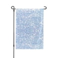 thumbnail image 1 of Wukai White Bule Glitter Garden Flags Double Sided Welcome Garden Yard House Flags Outside Outdoor House (Only Flag), 1 of 8