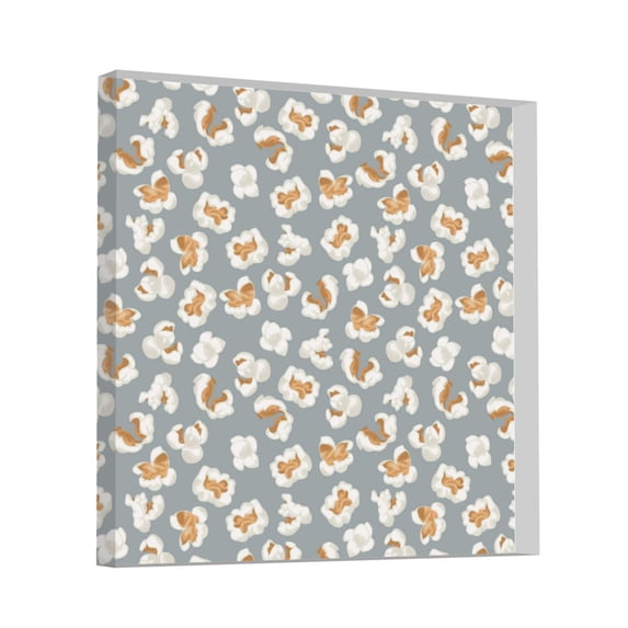 Wukai White Popcorn Print Elegant Acrylic Gift Decorations Perfect for Weddings, Birthdays, Anniversaries, and Home Decor