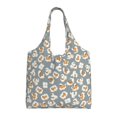thumbnail image 1 of Wukai White Popcorn Sturdy and Stylish Reusable Canvas Tote Bag: Eco-Friendly, Heavy-Duty Grocery Shopping Bag with Reinforced Handles, 1 of 1