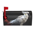 thumbnail image 1 of Wukai White Red Cockatoo Mailbox Covers for Garden Outdoor Decor,Waterproof Post Box Cover 21x18 in& 25.5x21 in-21x18 in, 1 of 8