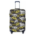 thumbnail image 1 of Wukai White Retro Off-Road Vehicle Elastic Luggage Cover: Personalized Protection for Your Suitcase - Fits 19~29-inch, Washable & Durable Travel Companion-X-Large, 1 of 8