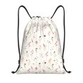 thumbnail image 1 of Wukai Wildflower Watercolor Drawstring Backpack Bag Sport Gym Sackpack Large Size String Backpack Cinch for Women Men-Medium, 1 of 6