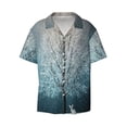 thumbnail image 1 of Wukai Winter Rabbit Men's Casual Short-Sleeve Button Down Shirt - Lightweight Summer Dress Shirt for Daily Wear-Large, 1 of 1