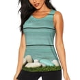 thumbnail image 1 of Wukai Wood Grain Print &nbsp;Women's Workout Tank Top Mesh Yoga Shirts Athletic Running Tank Tops Athletic Gym Shirts - XX-Large, 1 of 8