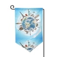 thumbnail image 1 of Wukai World Travel Print Garden Flag 12.5x18 Inch Double Sided Sun-resistant Rain-resistant, Wrinkle-resistant Colorfast(Only Flag), 1 of 7