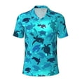 thumbnail image 1 of Wukai World Turtle Day Men’s Polo Shirts,Quick-Dry Athletic Shirt,Classic Fit Shirts-4X-Large, 1 of 8