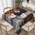 thumbnail image 1 of Wukai Yak Waterproof Tablecloth for Kitchen Dining, Fits Square Tables for 2-4 Seats -54"x54", 1 of 7