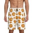 thumbnail image 1 of Wukai Yellow Biscuit Men’s Short Pajama Pants With Pockets Soft Sleep Pj Shorts for Men-X-Large, 1 of 6