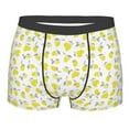 thumbnail image 1 of Wukai Yellow Lemon Leaves Print Men’s Underwear Breathable Boxer Briefs,&nbsp;Moisture Wicking & Breathable-Small, 1 of 7