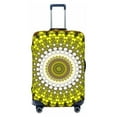 thumbnail image 1 of Wukai Yellow Mandala Elastic Luggage Cover: Personalized Protection for Your Suitcase - Fits 19~29-inch, Washable & Durable Travel Companion-Small, 1 of 8