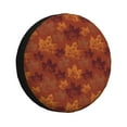 thumbnail image 1 of Wukai fall Maple Print Spare Tire Cover for RV Trailer,Waterproof PVC Faux Leather Wheel Cover Fit for Truck,Trailer,RV,SUV,Camper and Most Vehicle-14 inch, 1 of 6