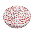 thumbnail image 1 of Wukai fox gnomes and hearts Bar Chair Covers,Barstool Covers Round, Stretch Round Bar Stool Covers,Washable Stool Cushion Slipcovers for 11-14 inch-13 inch, 1 of 7
