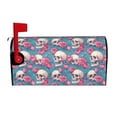 thumbnail image 1 of Wukai happy Skull rose Mailbox Covers for Garden Outdoor Decor,Waterproof Post Box Cover 21x18 in& 25.5x21 in-25.5x21 in, 1 of 8
