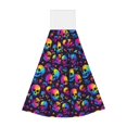 thumbnail image 1 of Wukai mushroom rainbow color Skull Print Kitchen Towels Quick Dry Washcloths, Coral Velvet Dishtowels Multipurpose Reusable Cloths, Soft Tea Absorbent Cleaning Cloths, 1 of 7