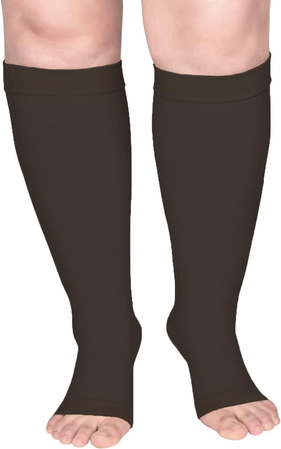 Wukang 2030 mmHg Plus Size Knee High Toeless Compression Stockings