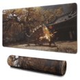 thumbnail image 1 of Wukong Gaming Mouse Pad Non Slip Fashion Rubber Mousepad for Table Desk Yellow Trees, Ancient Buildings, Battles Desk Mouse Pad for Computer Desk Laptop Decoration (31.5x15.7in), 1 of 7