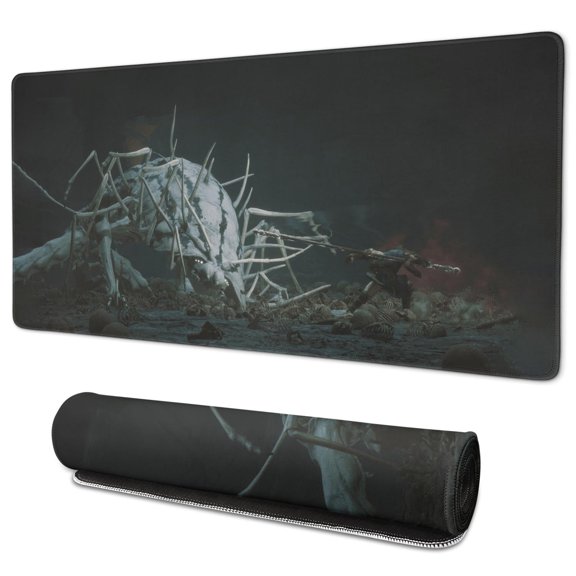 Wukong Mouse Pad No Skid Cool Rubber Mousepad for Desktop Tables Big Spiders, Monkeys, Fights Mousepad Gaming for Computer Desk Laptop Decoration (35.4x15.7in)