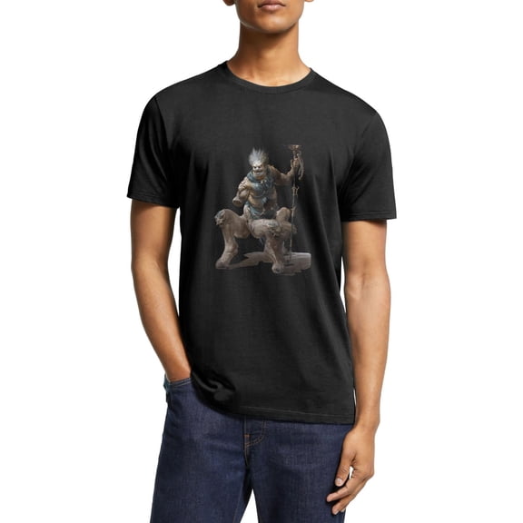 Wukong T-Shirt Adults Chinese Mythology D Printed Graphic Tee Crew Neck Short Sleeve Wu Kong Tee Shirts