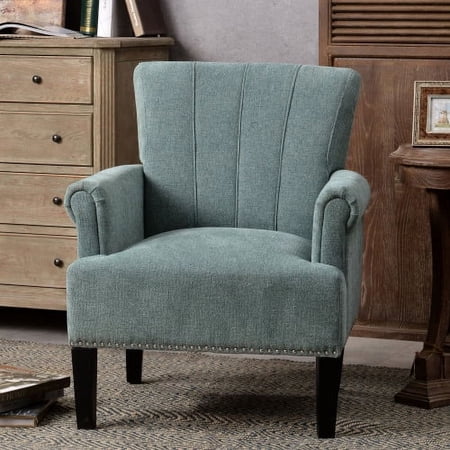 Wulawindy Accent Rivet Tufted Polyester Armchair