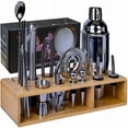 thumbnail image 1 of Wulawindy Bartender Kit, 20 Piece Bar Tool Set with Bamboo Stand, Cocktail Shaker Set, Stainless Steel Bar Tools for Drink, 1 of 7