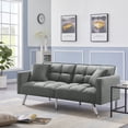 thumbnail image 1 of Wulawindy FUTON SOFA SLEEPER VELVET WITH 2 PILLOWS, 1 of 6