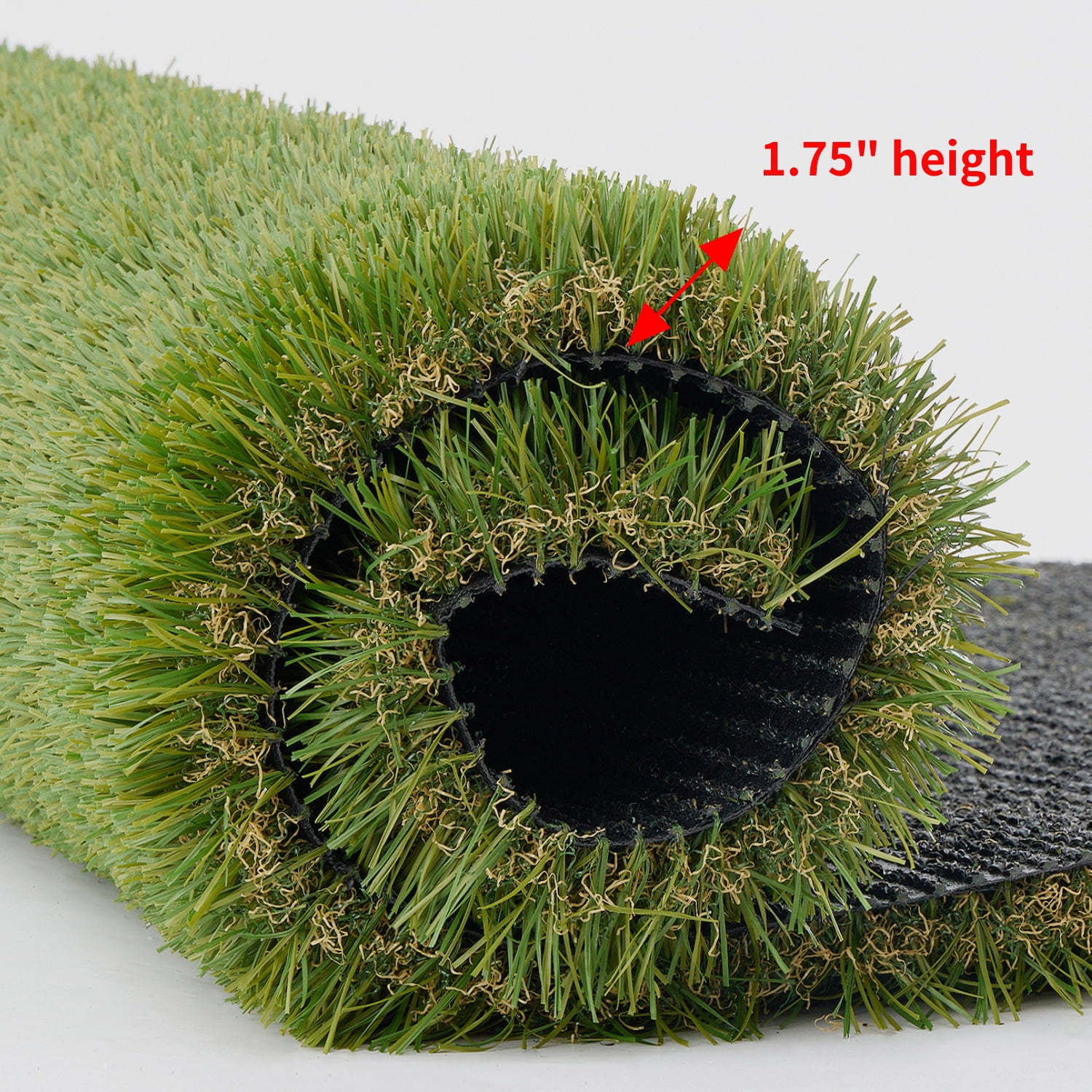 Wulful 1.75" Pile Height Artifical Grass Turf Rugs for Lawn and Garden, PetFriendly Artificial