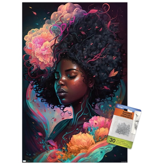 Wumples - Beautiful Profile 3 Wall Poster with Push Pins, 14.725" x 22.375"