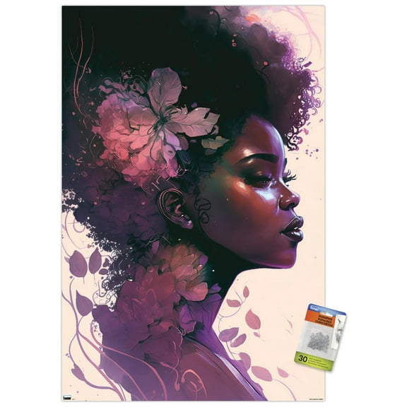 Wumples - Beautiful Profile Wall Poster with Pushpins, 22.375" x 34"