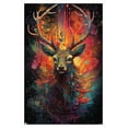 thumbnail image 1 of Wumples - Cosmic Deer Wall Poster, 22.375" x 34" Framed, 1 of 5