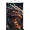 thumbnail image 1 of Wumples - Dragon Wall Poster with Magnetic Frame, 22.375" x 34", 1 of 5