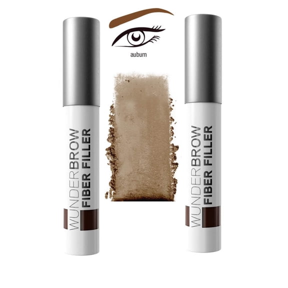 Wunder2 Wunderbrow Fiber Filler Brow Powder Duo - Auburn