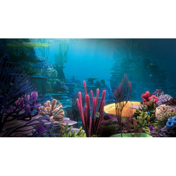 Wunderwater Ocean Canvas Art Deep Ocean Picture Wall Art Blue Sea Framed Painting Wall Decor For Home Office Bedroom Reeady to Hang