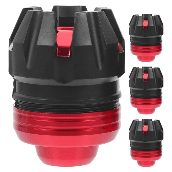 UPKOCH Red Motorcycle Frame Sliders Front Fork Wheel Crash Protector for Motorcycle with PP and Aluminum Alloy Materials 4pcs